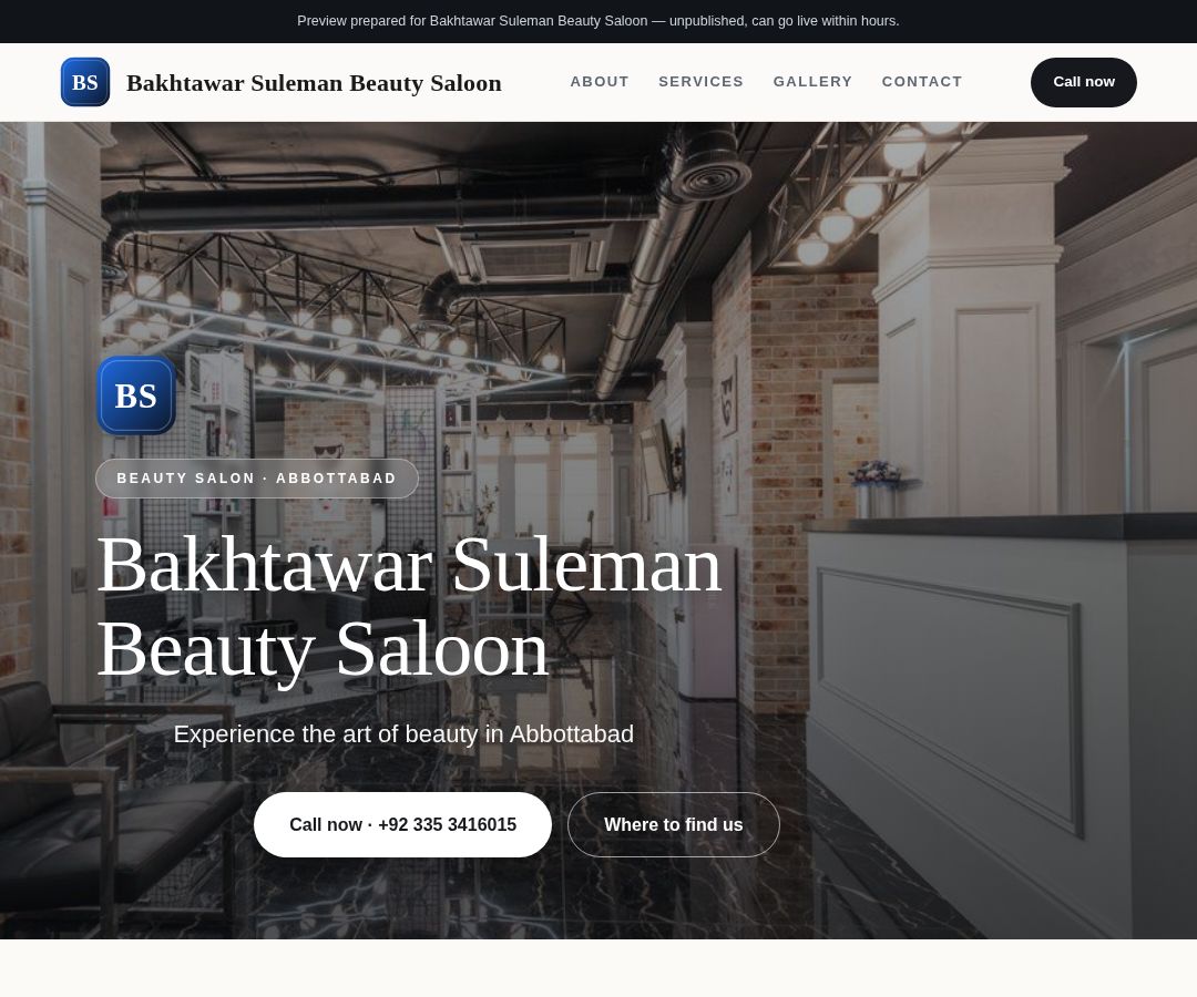 Bakhtawar Suleman Beauty Saloon