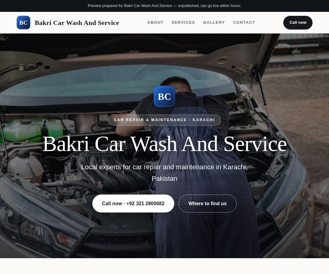 Bakri Car Wash And Service