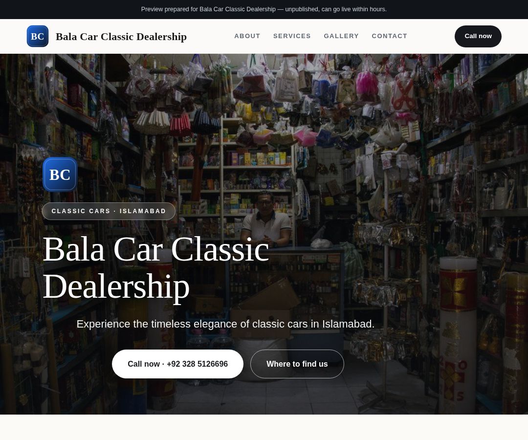 Bala Car Classic Dealership