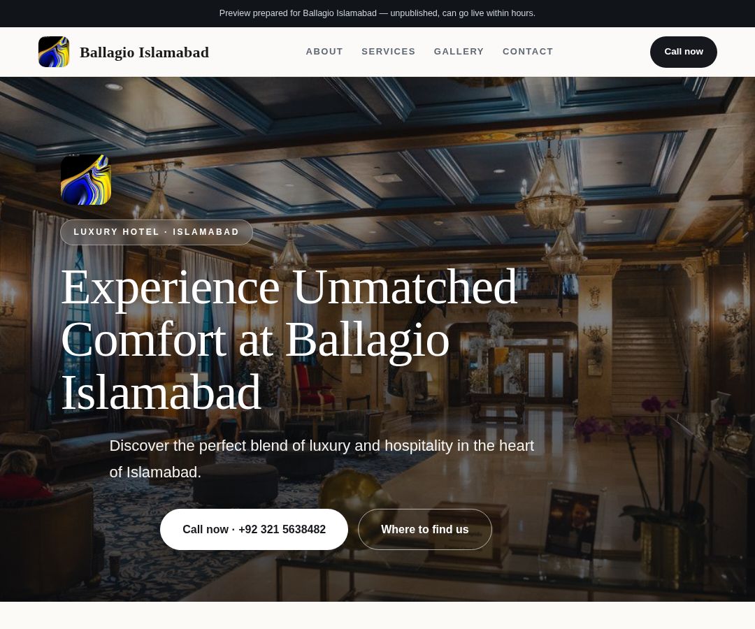 Ballagio Islamabad