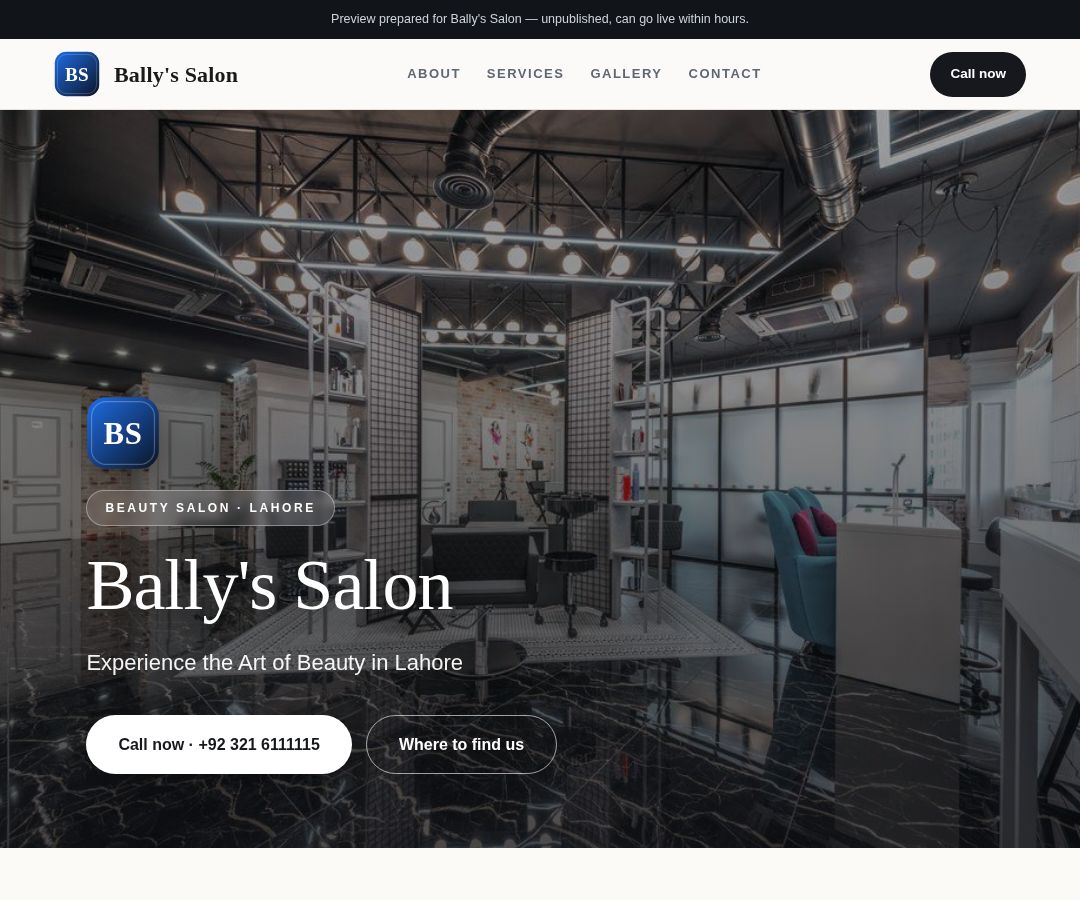 Bally's Salon
