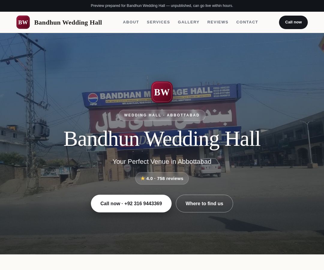 Bandhun Wedding Hall