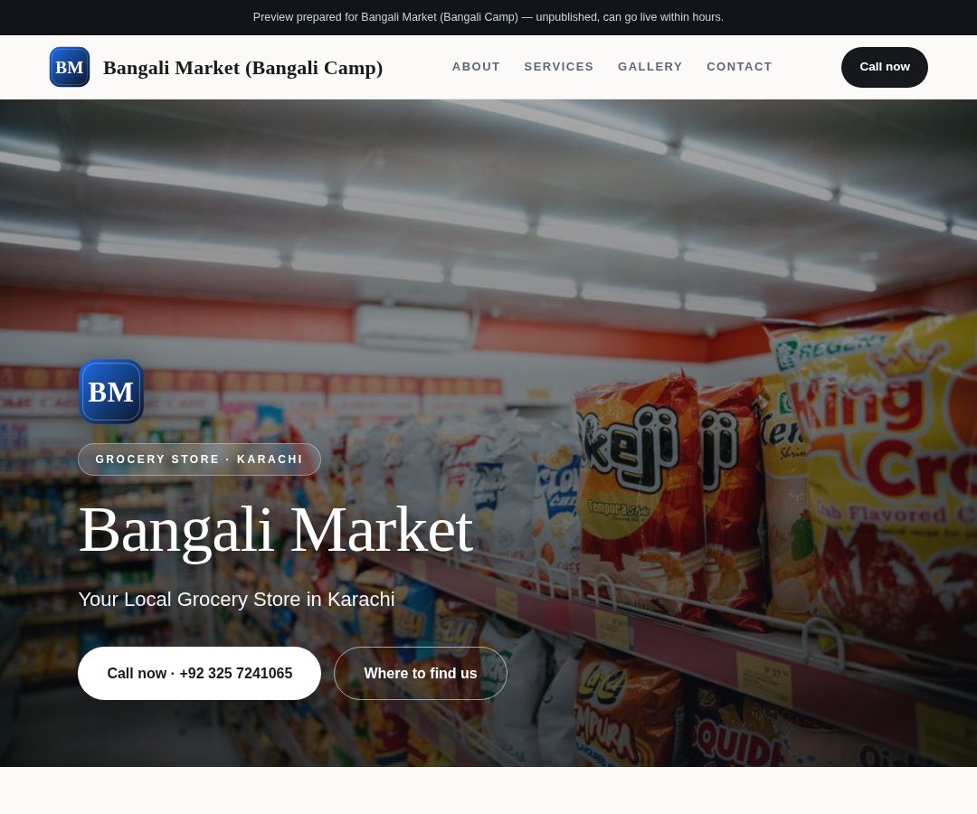 Bangali Market (Bangali Camp)