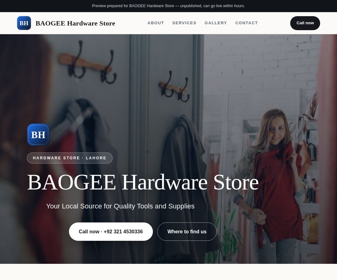 BAOGEE Hardware Store