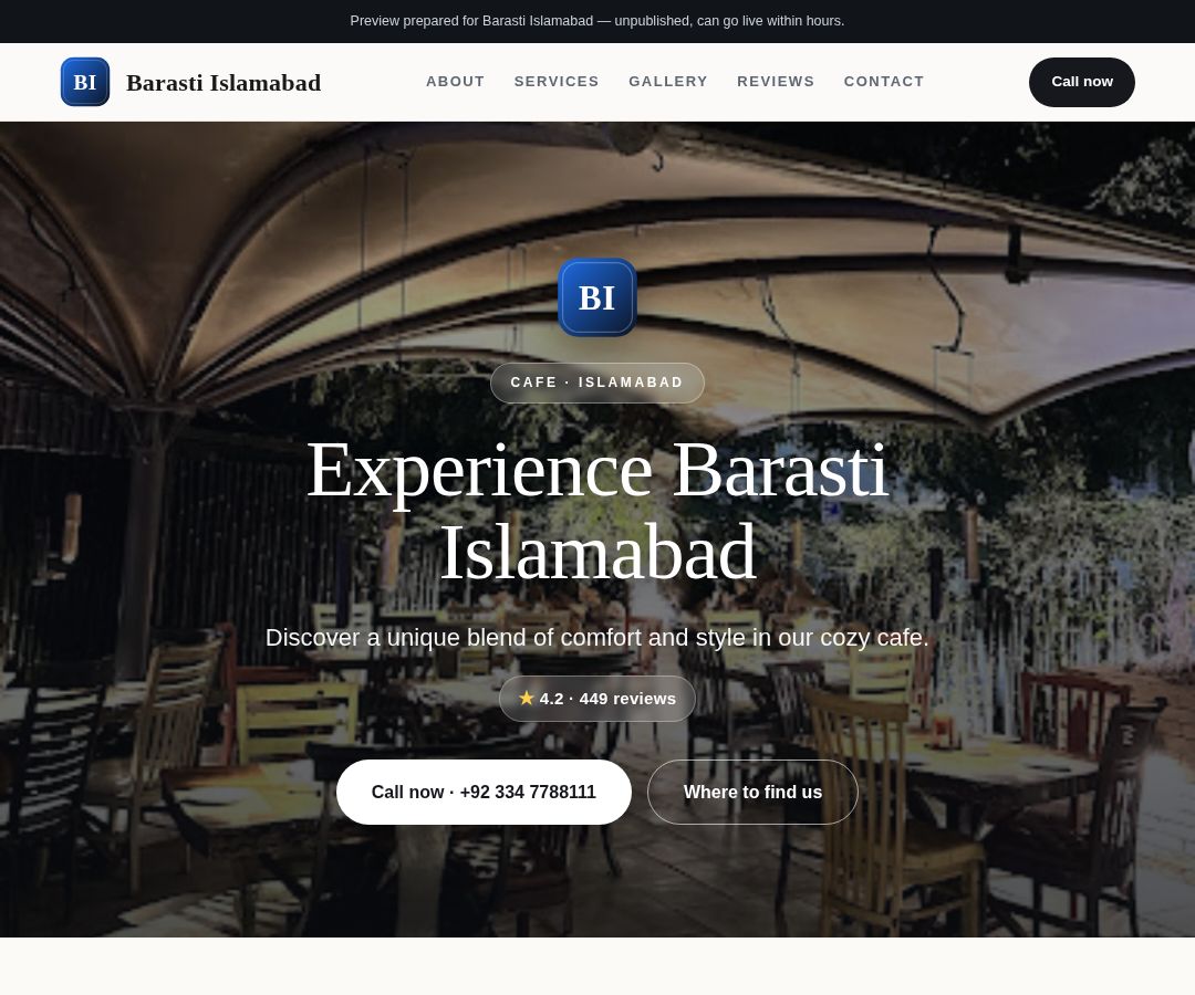 Barasti Islamabad