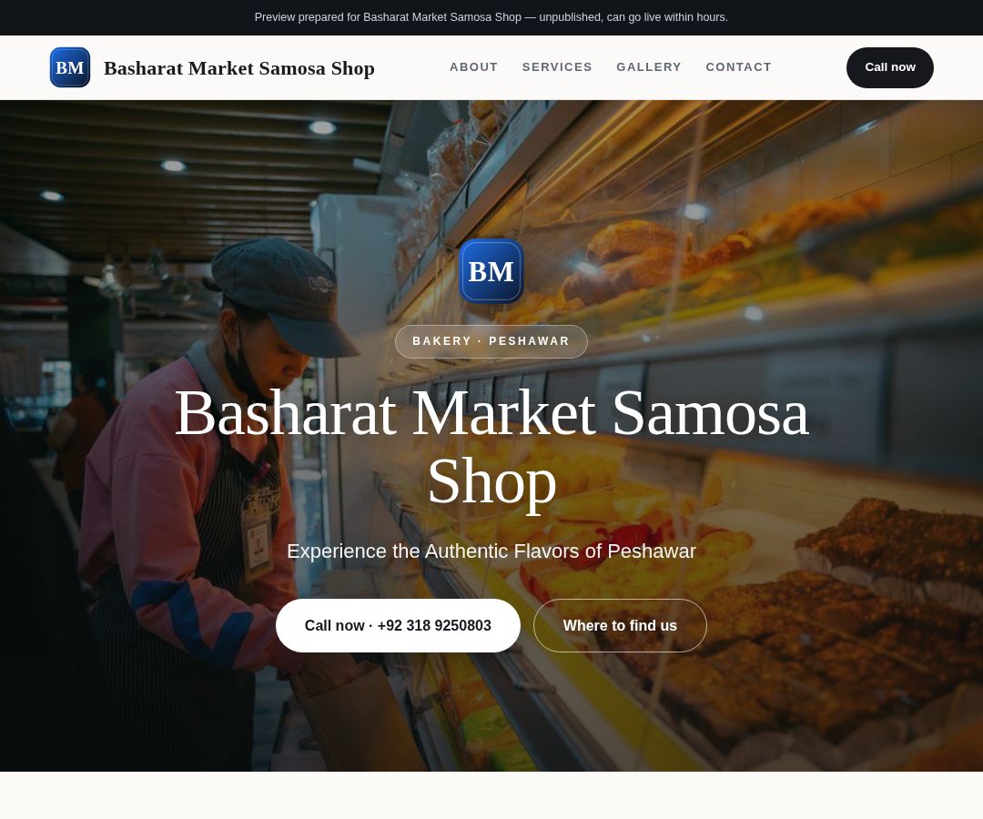 Basharat Market Samosa Shop