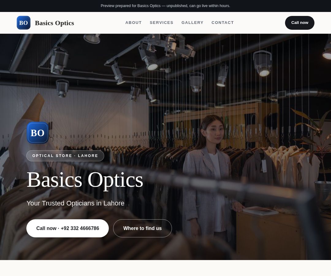 Basics Optics