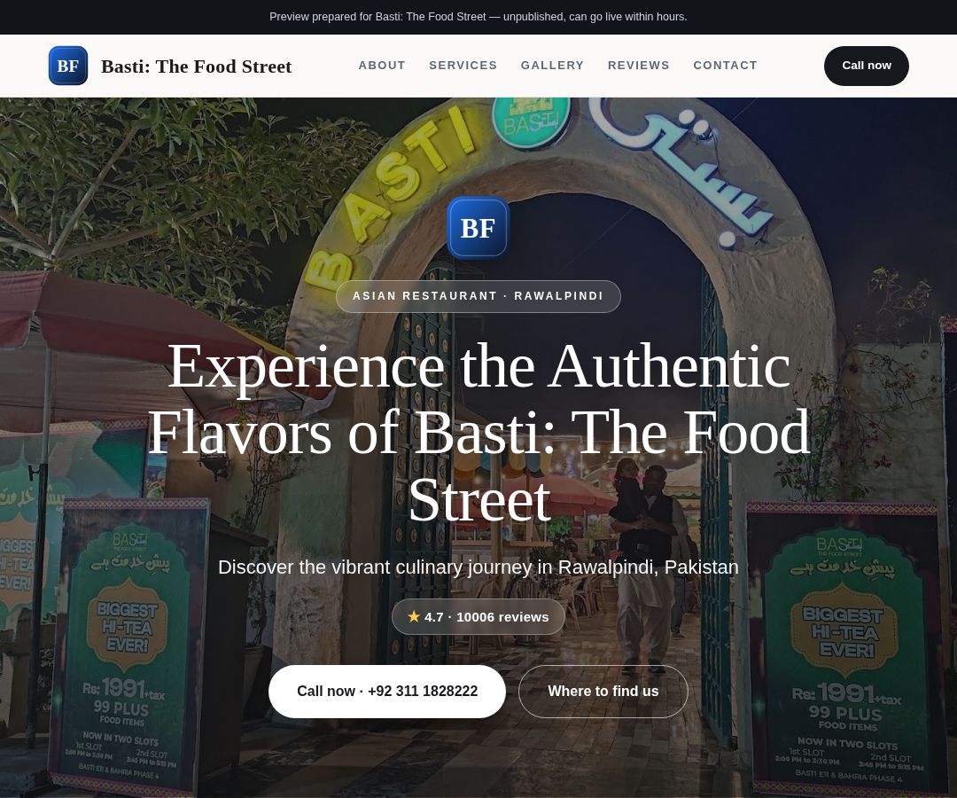 Basti: The Food Street