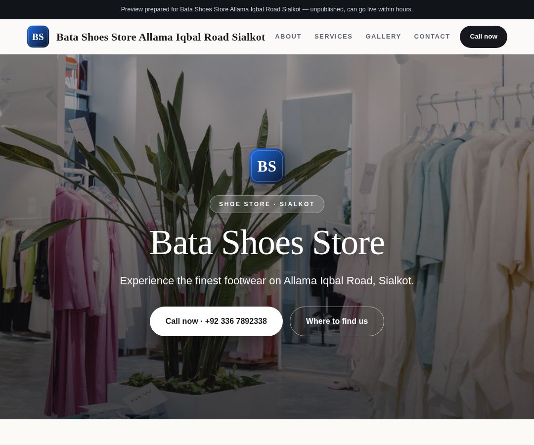 Bata Shoes Store Allama Iqbal Road Sialkot