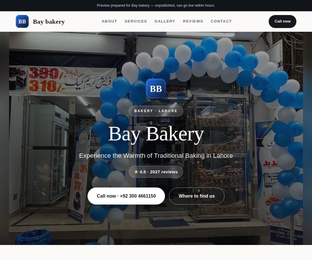 Bay bakery