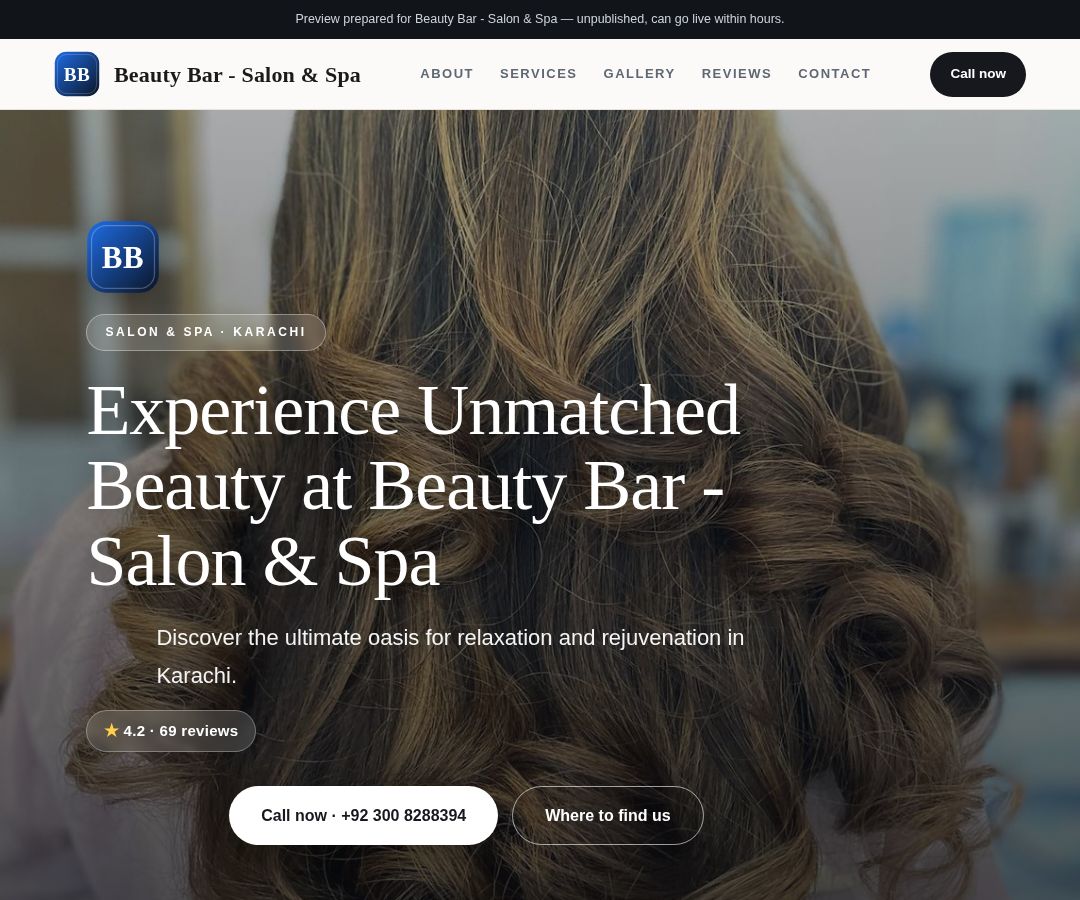 Beauty Bar - Salon & Spa