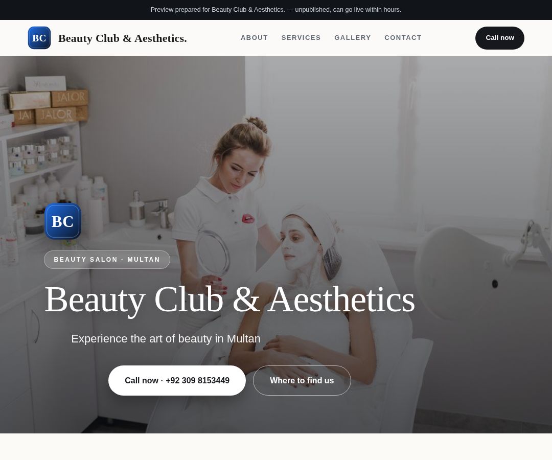 Beauty Club & Aesthetics.