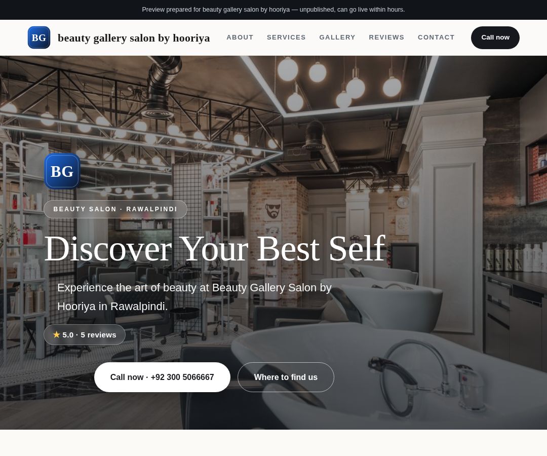 beauty gallery salon by hooriya
