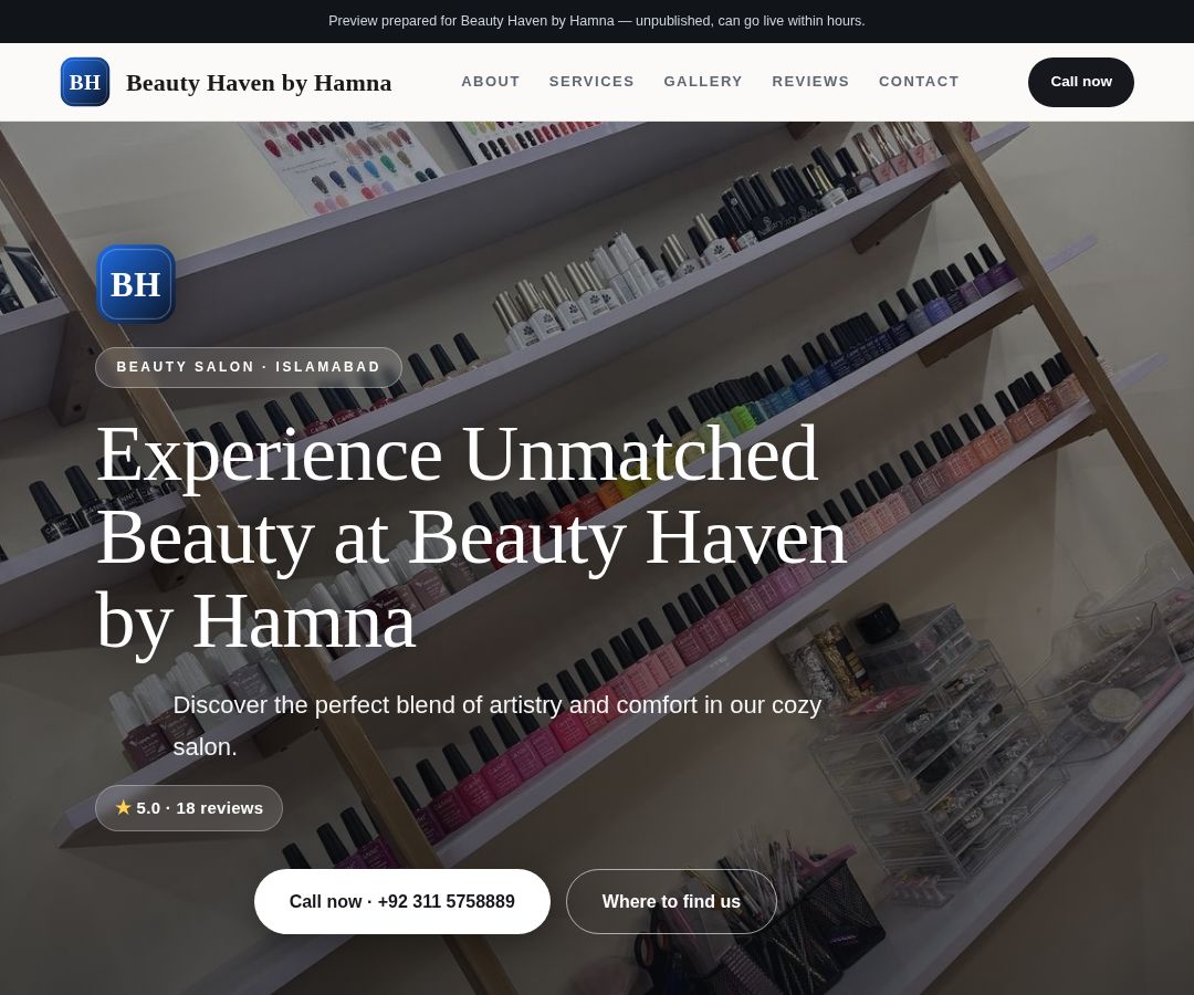 Beauty Haven by Hamna