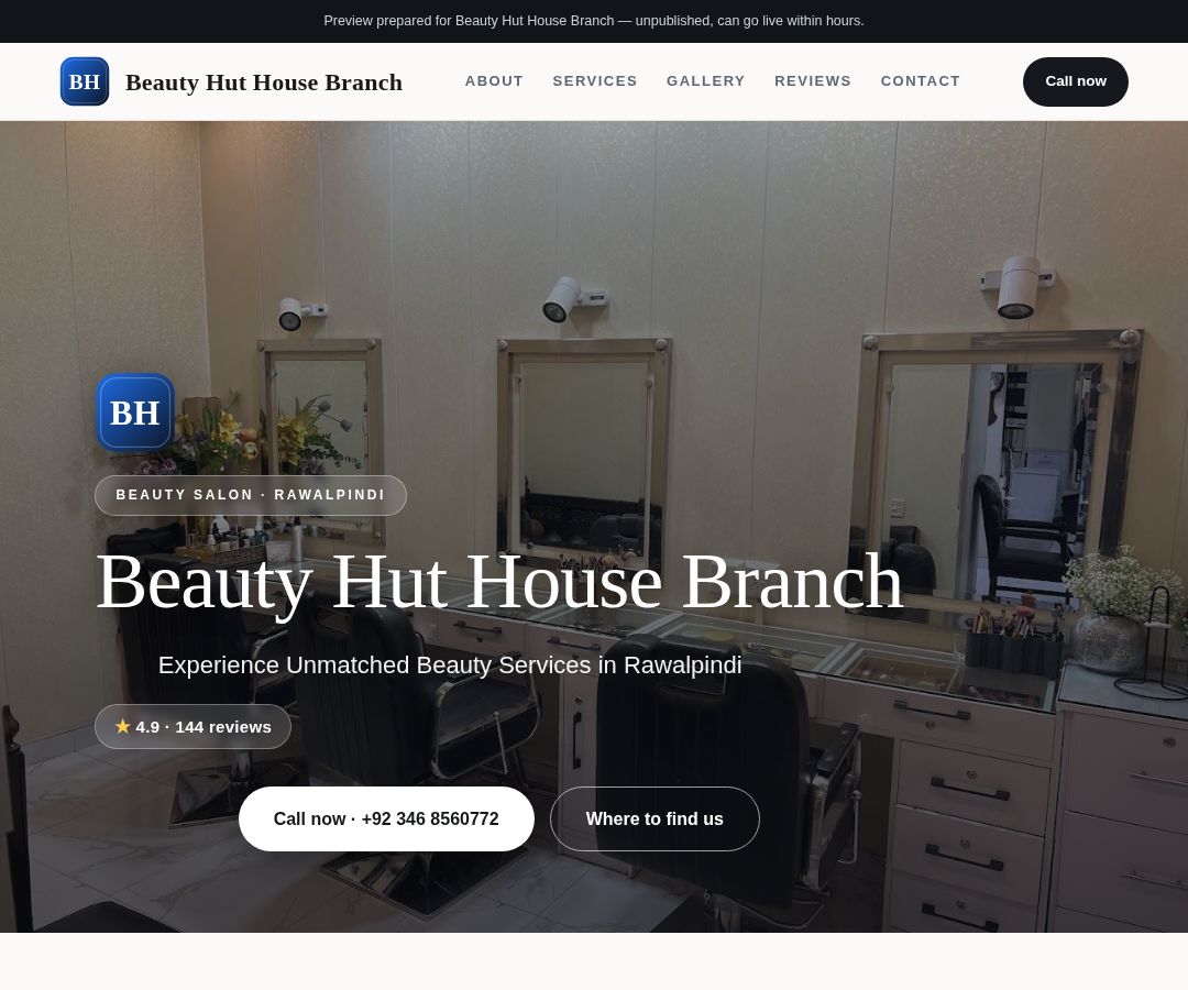 Beauty Hut House Branch