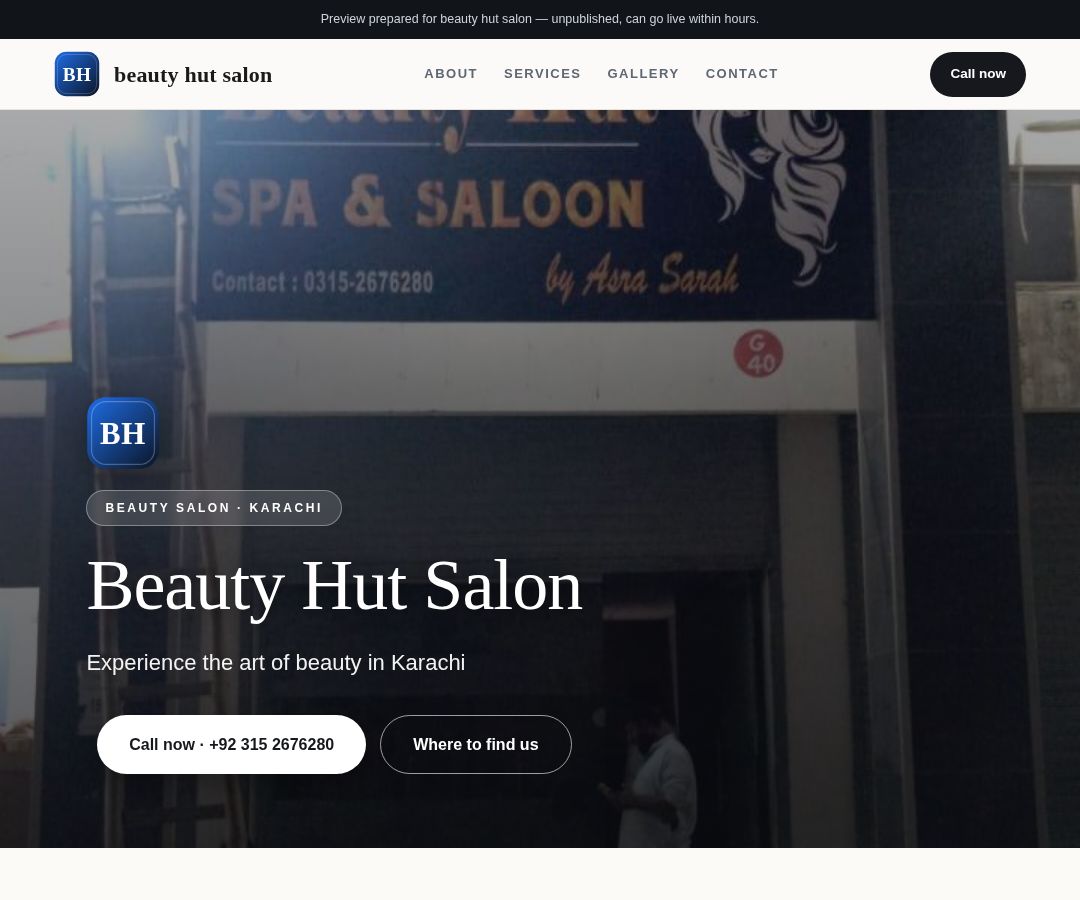 beauty hut salon