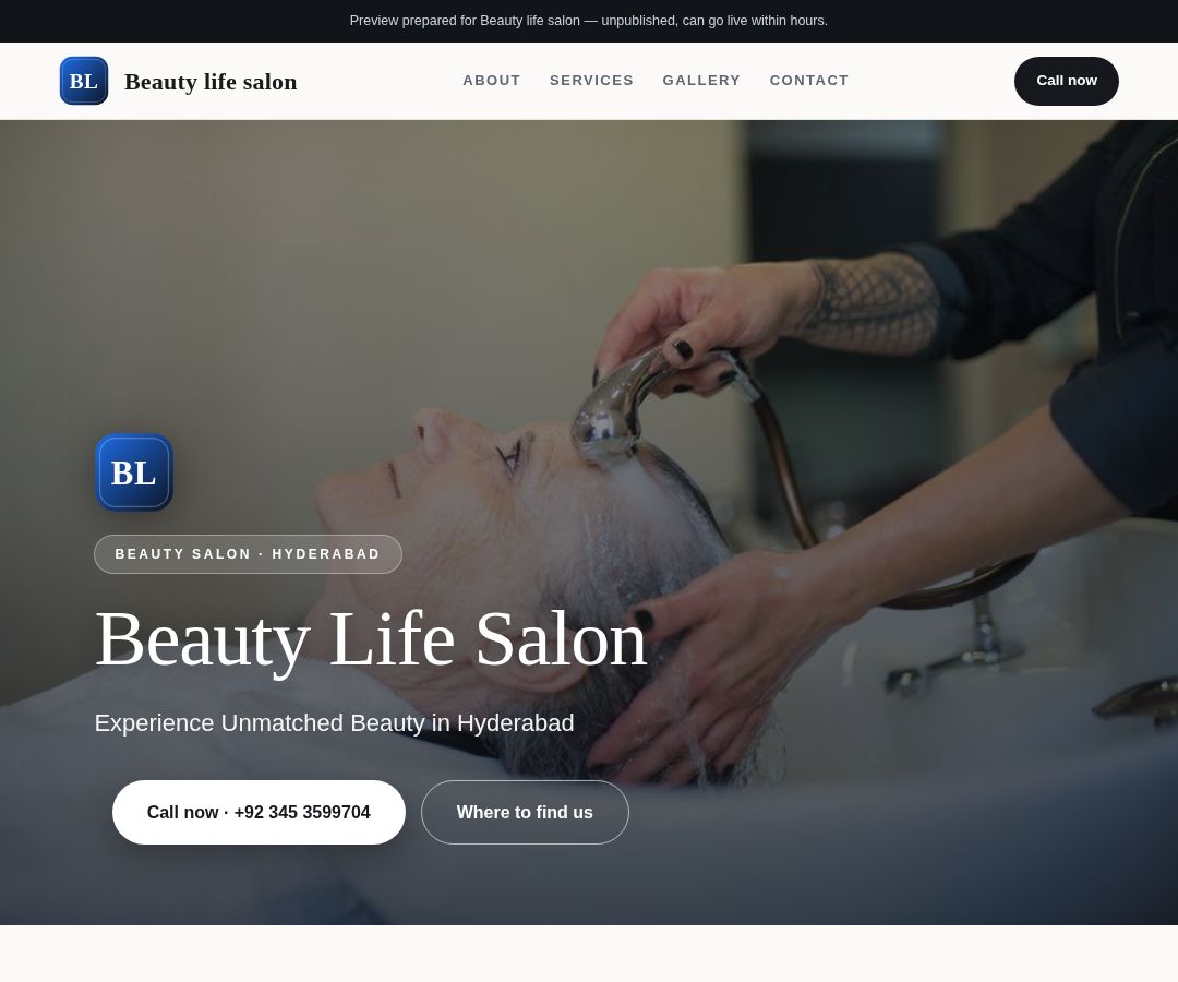 Beauty life salon