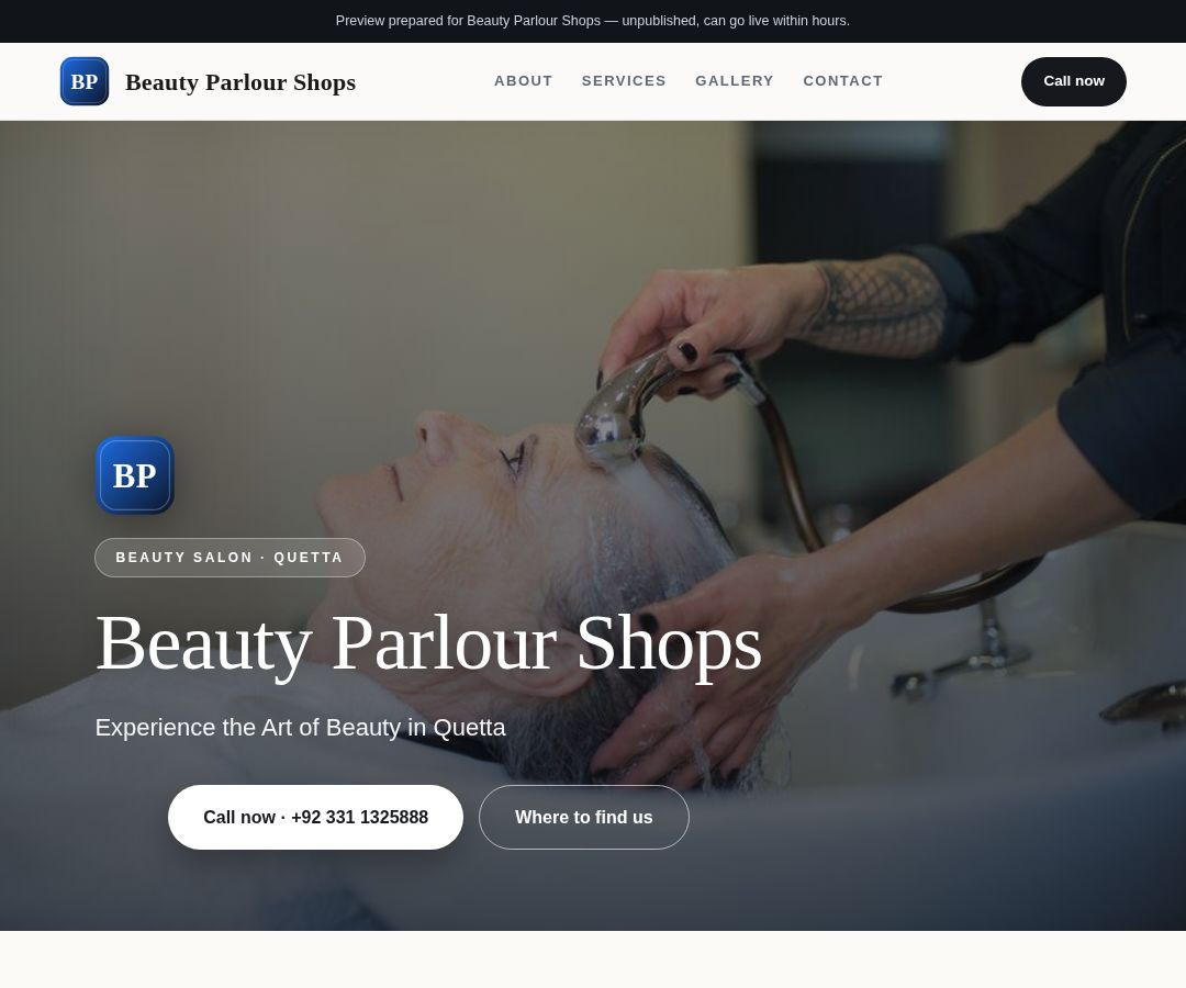 Beauty Parlour Shops