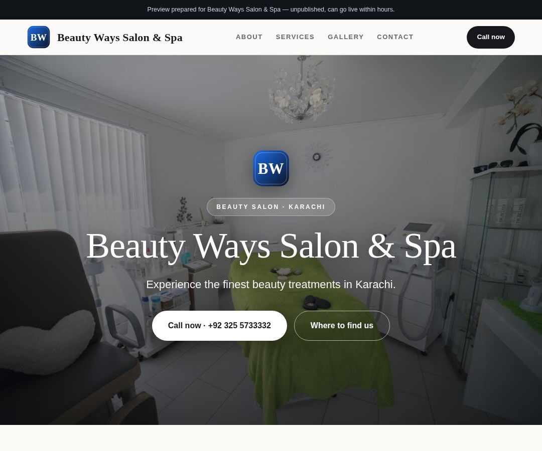 Beauty Ways Salon & Spa