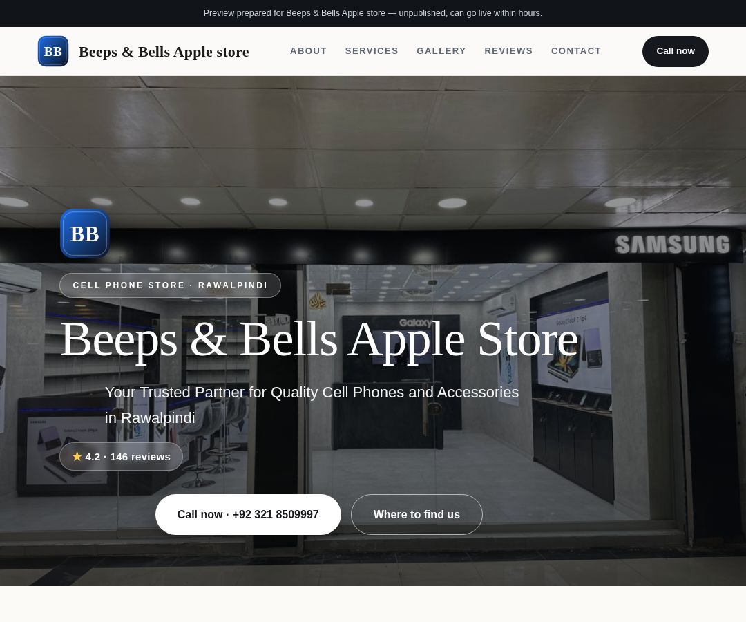Beeps & Bells Apple store