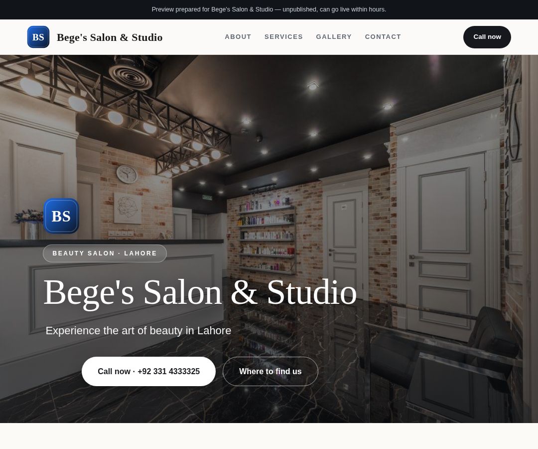 Bege's Salon & Studio