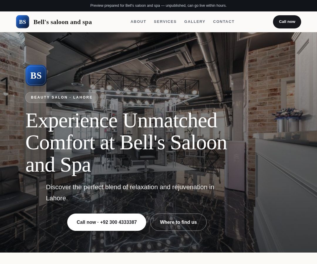 Bell's saloon and spa