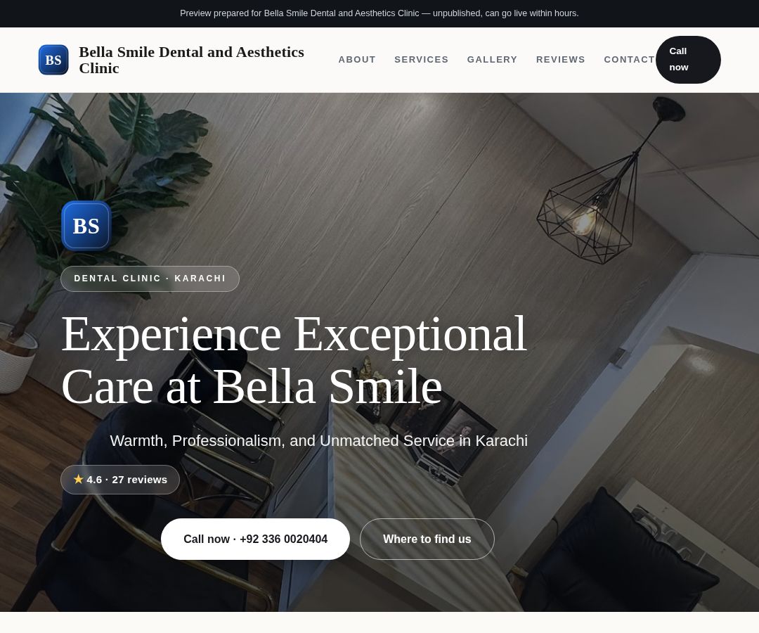 Bella Smile Dental and Aesthetics Clinic