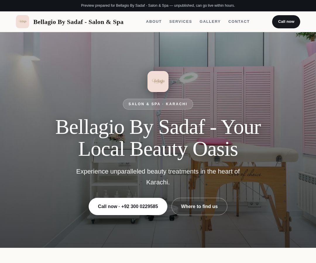 Bellagio By Sadaf - Salon & Spa