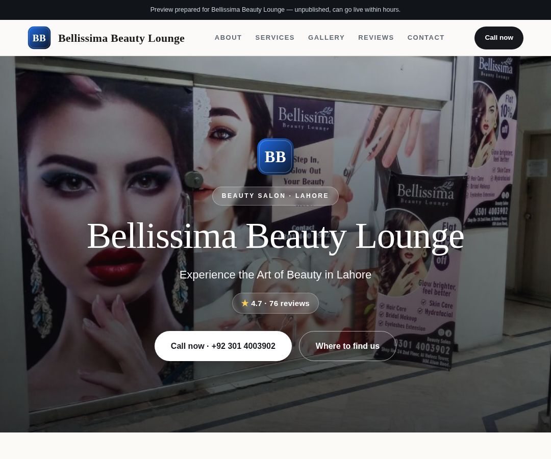 Bellissima Beauty Lounge