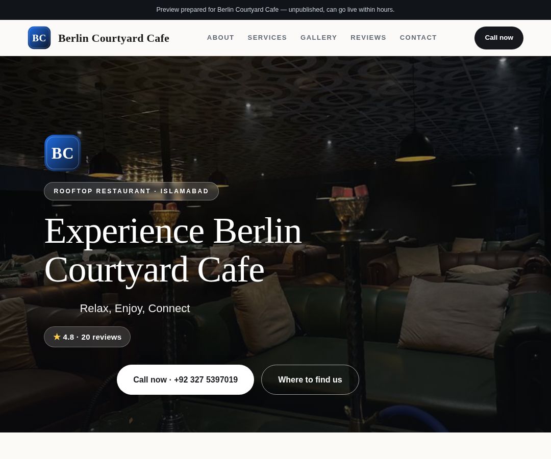Berlin Courtyard Cafe