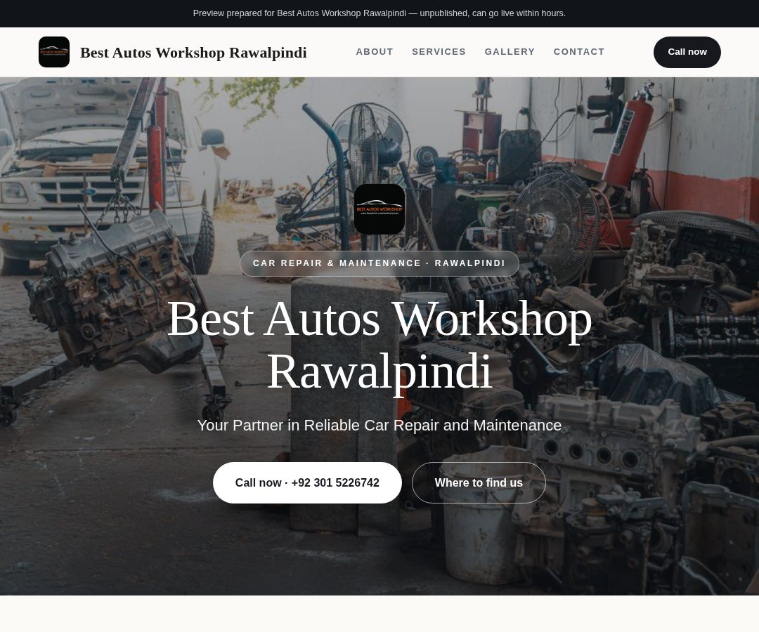 Best Autos Workshop Rawalpindi