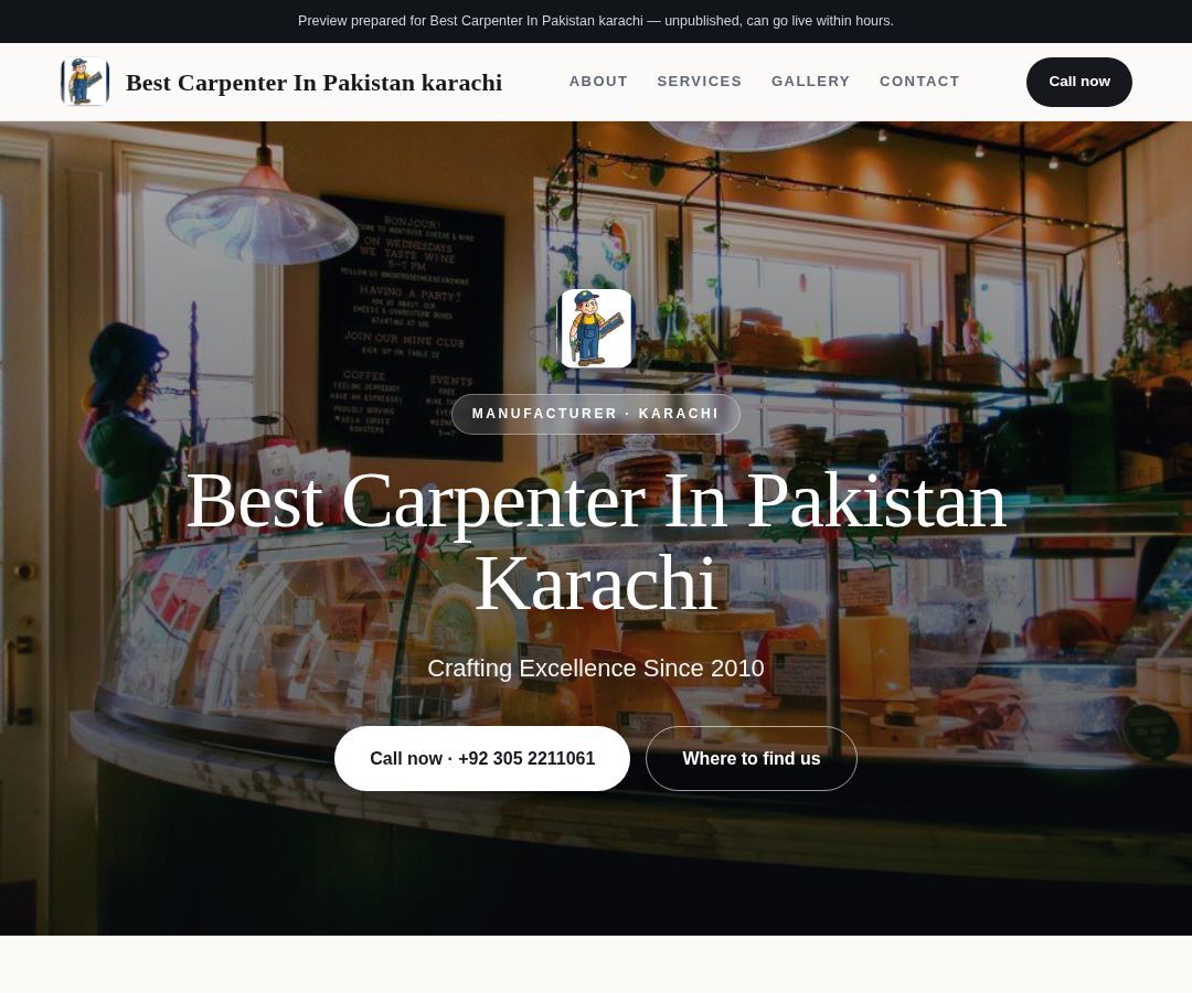 Best Carpenter In Pakistan karachi
