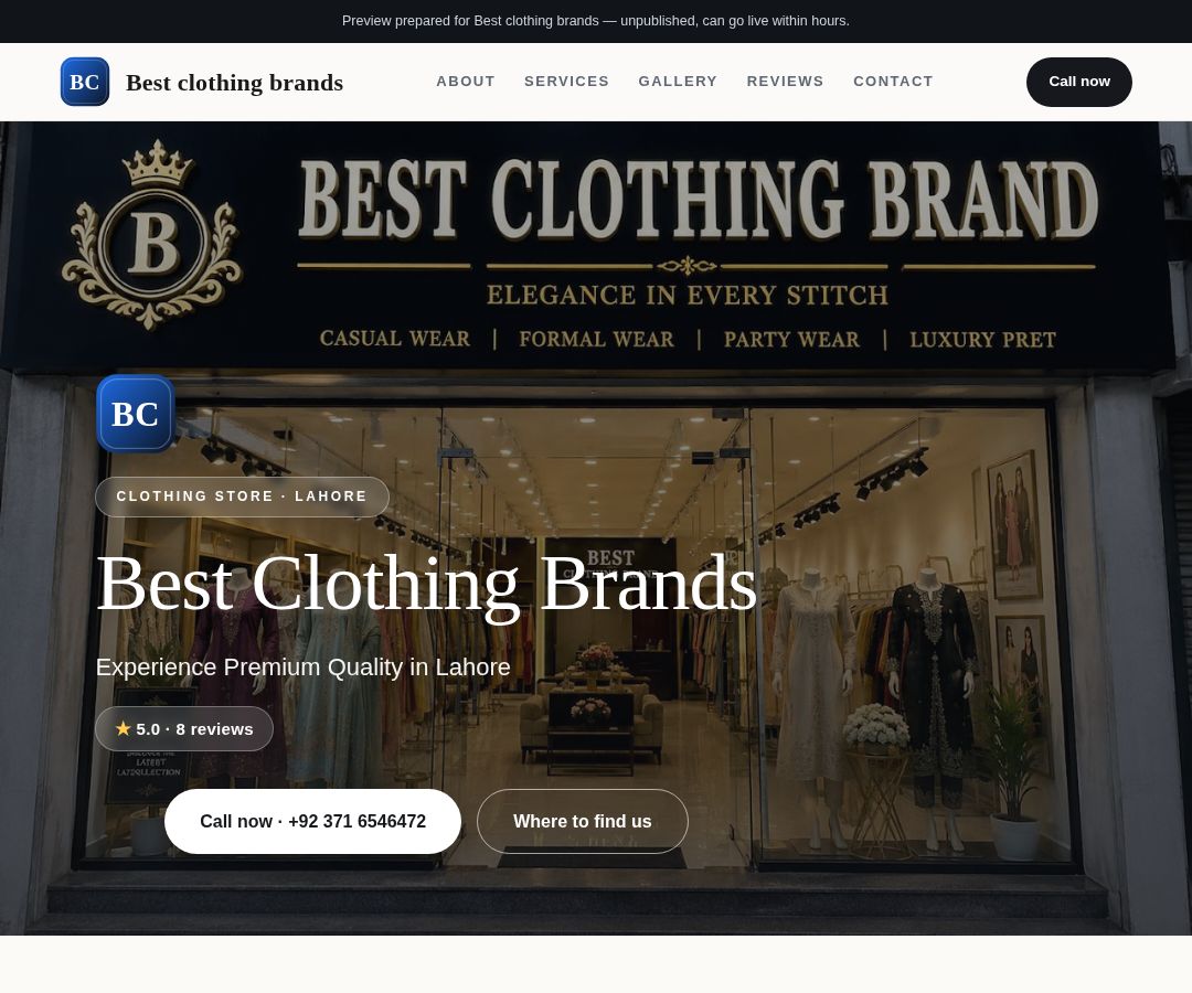 Best clothing brands