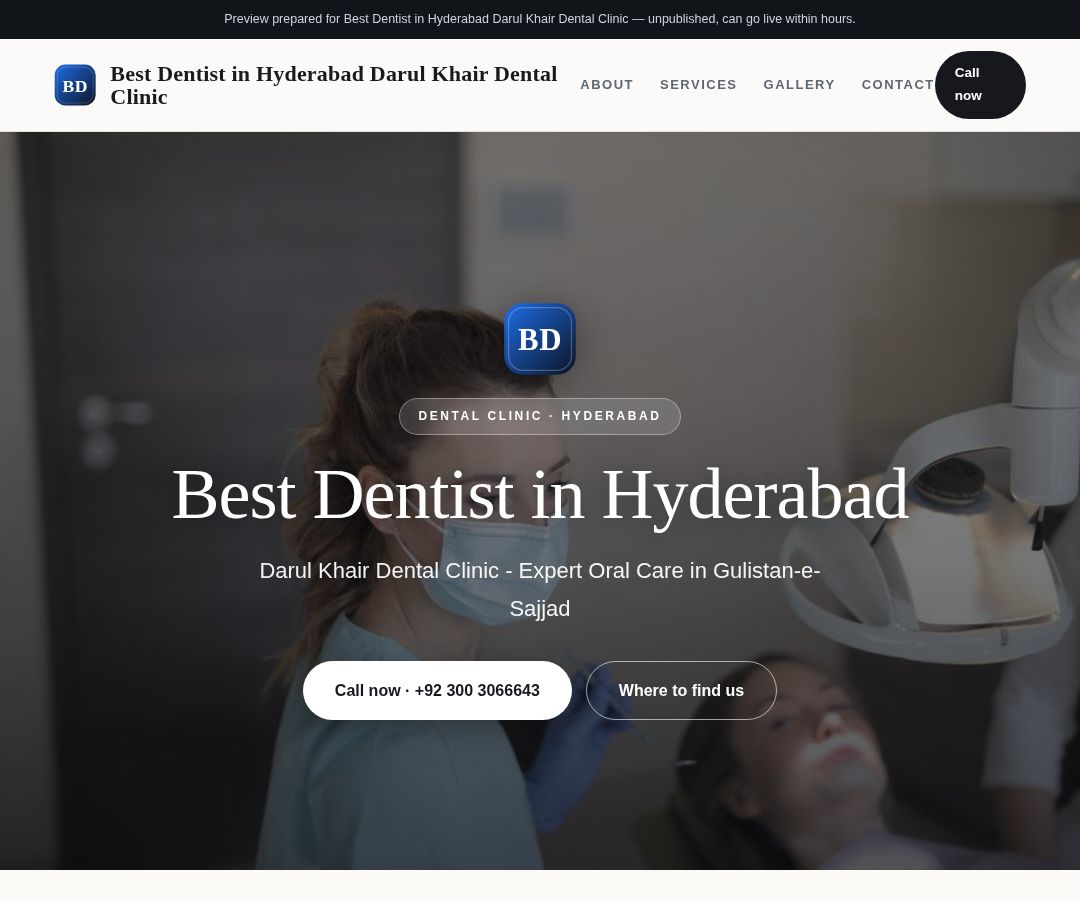 Best Dentist in Hyderabad Darul Khair Dental Clinic
