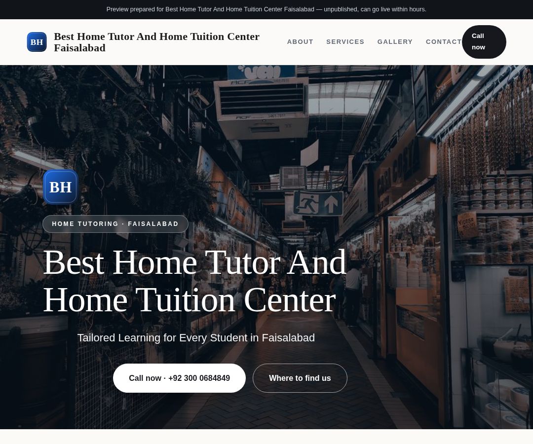 Best Home Tutor And Home Tuition Center Faisalabad