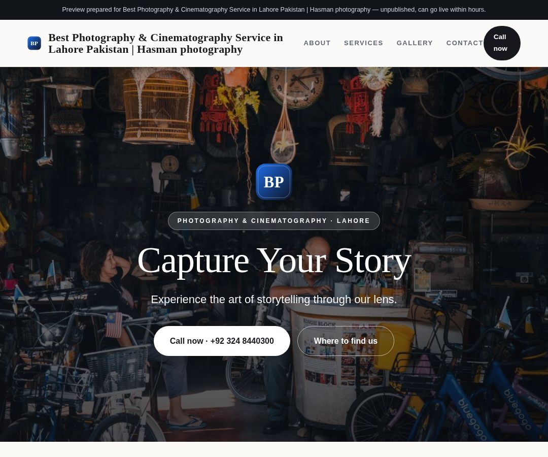 Best Photography & Cinematography Service in Lahore Pakistan | Hasman photography