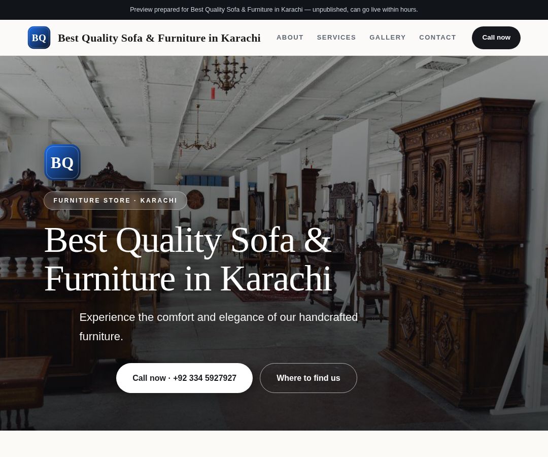 Best Quality Sofa & Furniture in Karachi