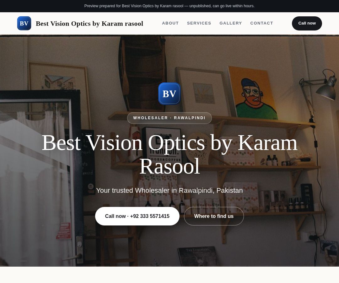 Best Vision Optics by Karam rasool