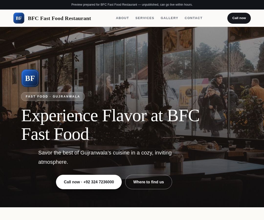 BFC Fast Food Restaurant