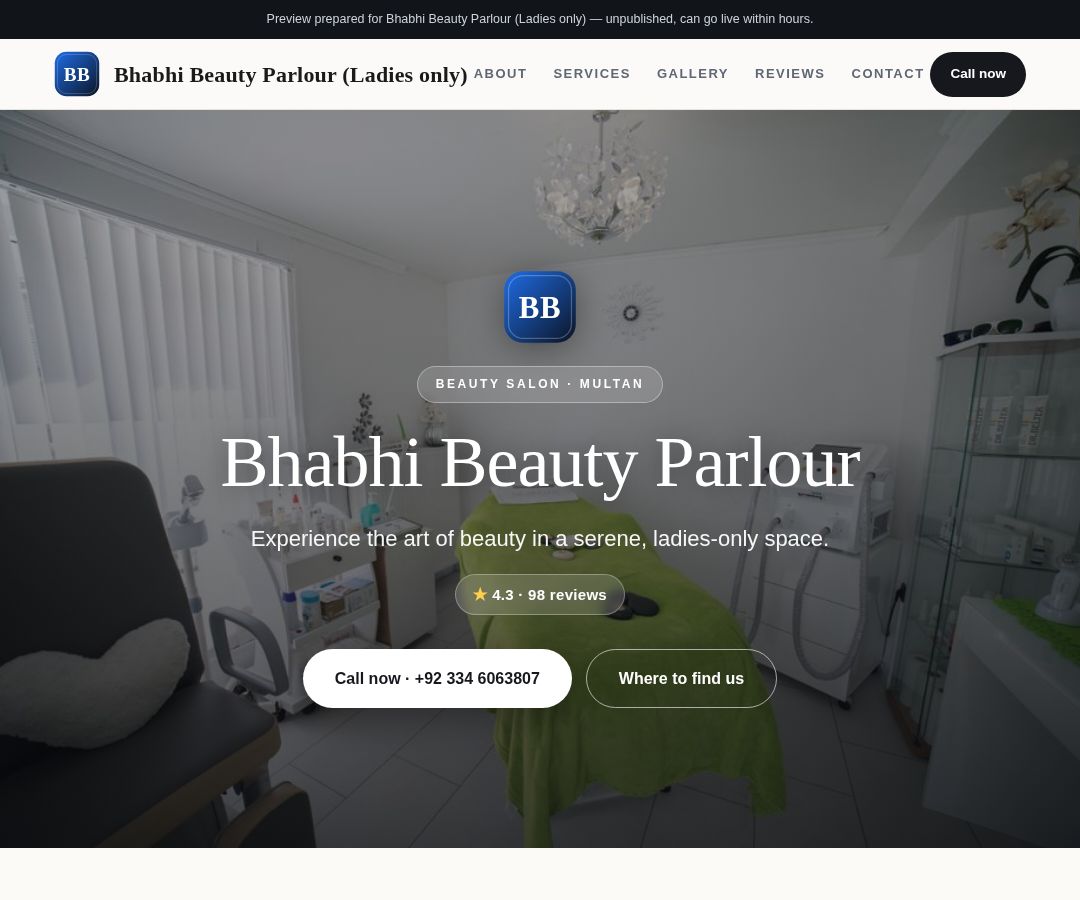 Bhabhi Beauty Parlour (Ladies only)