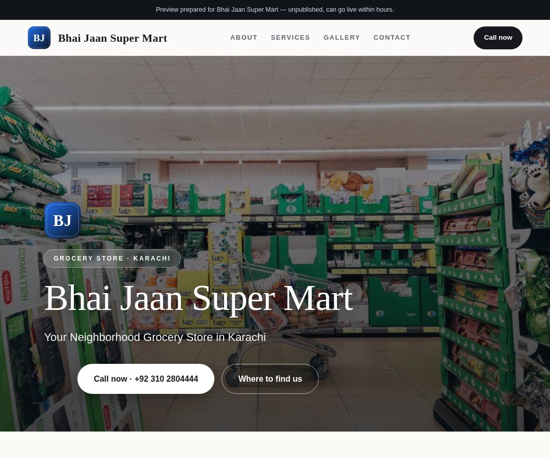Bhai Jaan Super Mart