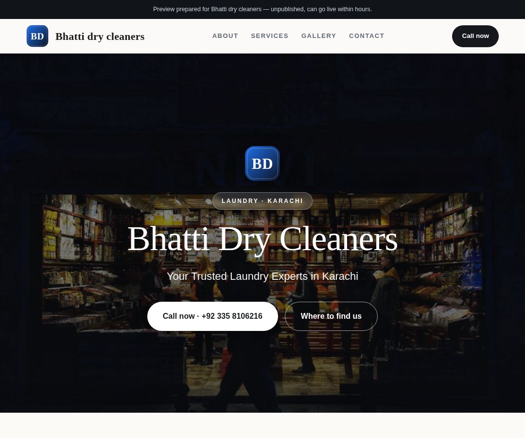 Bhatti dry cleaners