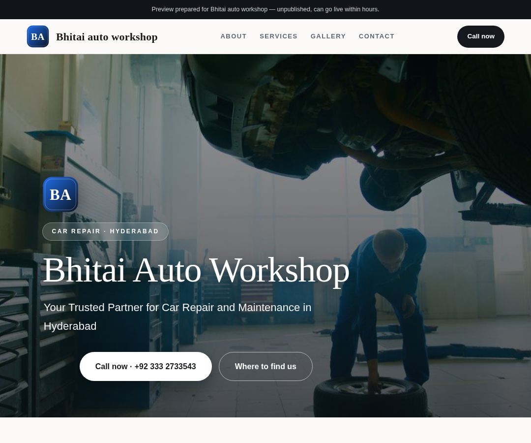 Bhitai auto workshop