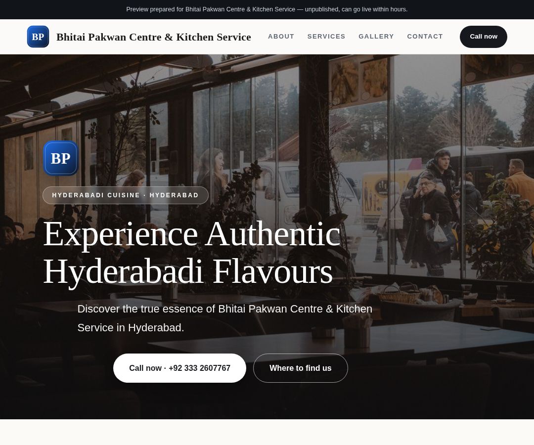 Bhitai Pakwan Centre & Kitchen Service