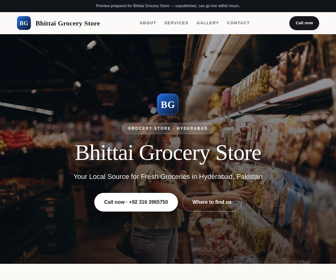 Bhittai Grocery Store