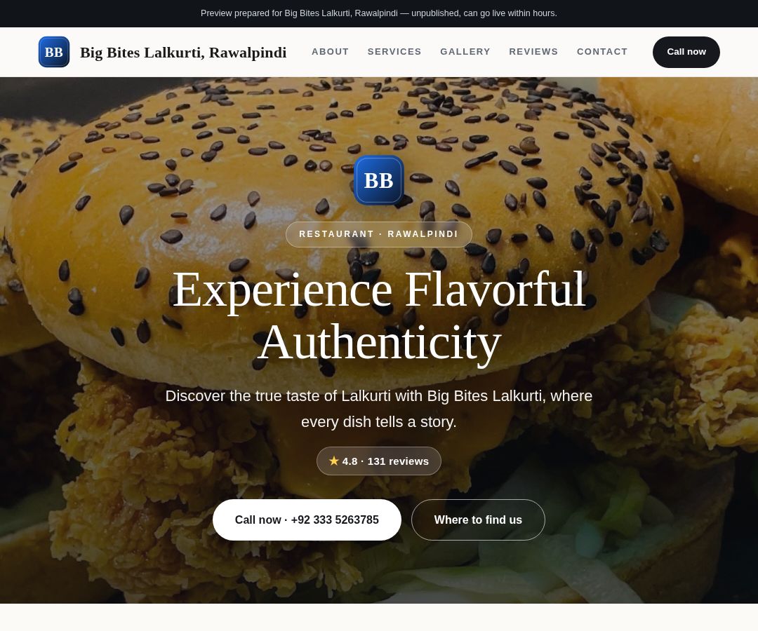 Big Bites Lalkurti, Rawalpindi