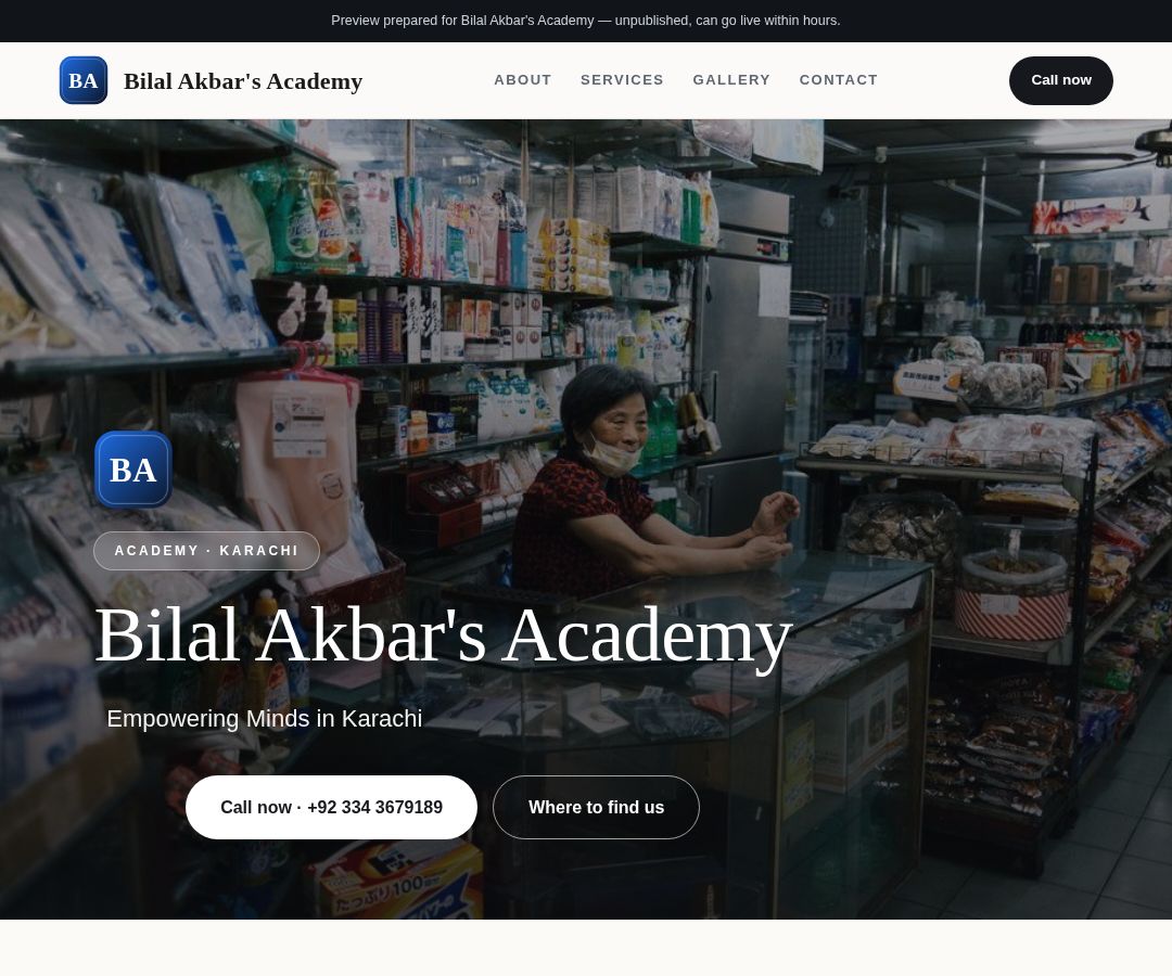 Bilal Akbar's Academy