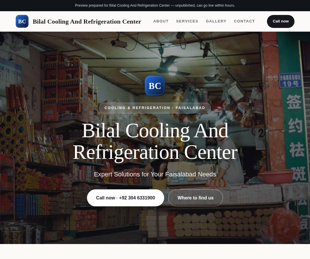Bilal Cooling And Refrigeration Center
