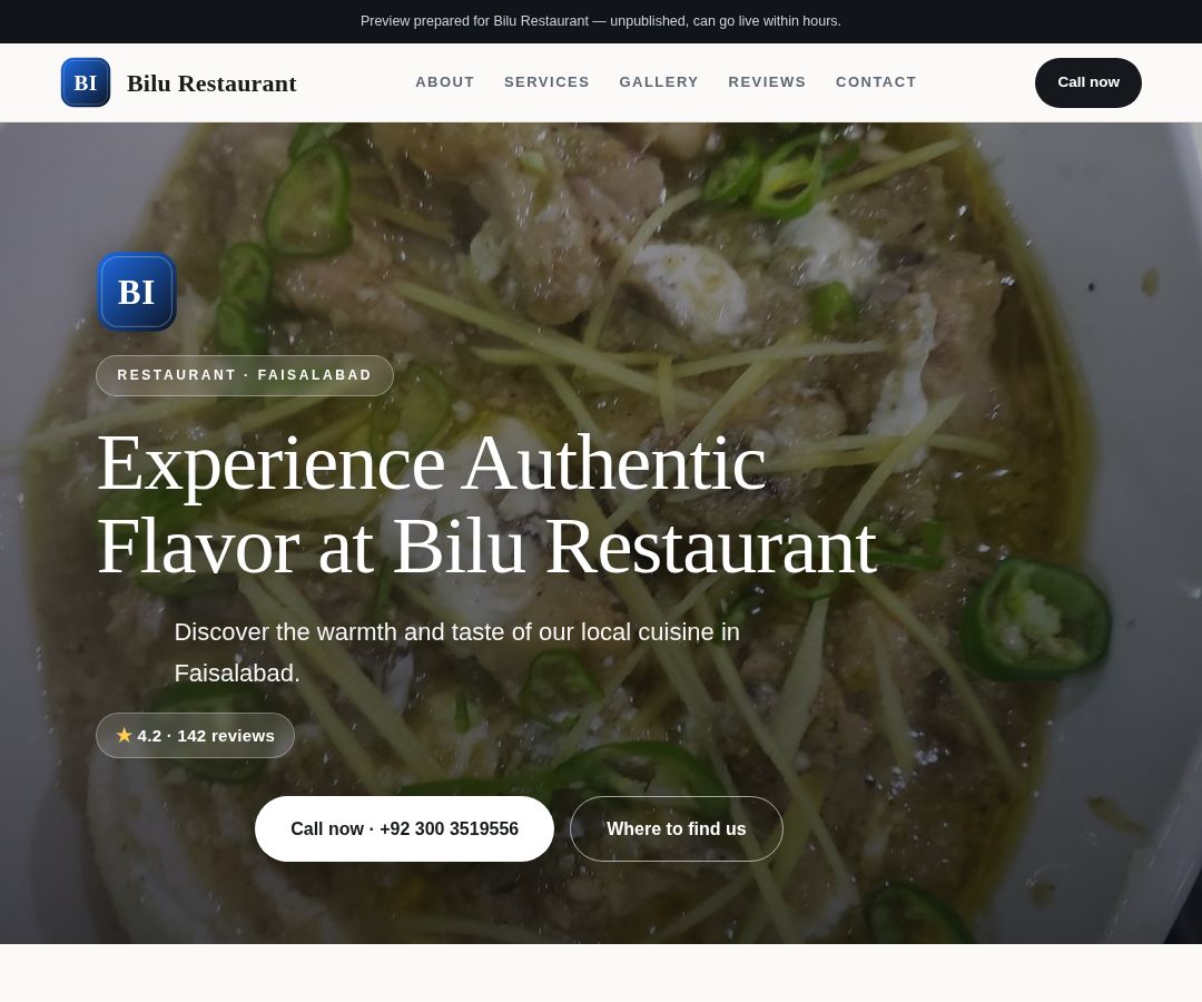 Bilu Restaurant
