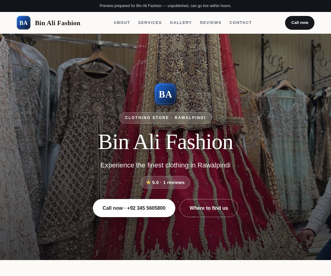Bin Ali Fashion